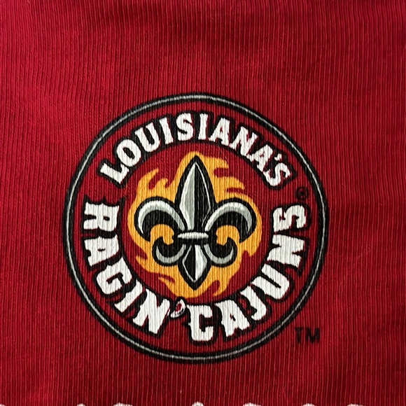 ULL RAJUN CAJUN ONESIE size 3-6 months. Team spirit of University of Louisiana - Picture 2 of 8